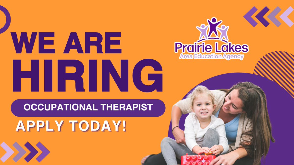 Love working with kids? Have an occupational therapy license? We’d love for you to become an occupational therapist at #PLAEA! 🌟

Learn more & apply: prairielakes.tedk12.com/hire/ViewJob.a… #EveryDayAtPLAEA