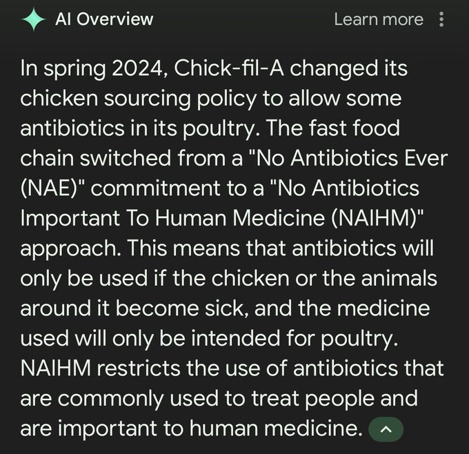 yall ive never felt more sick after eating CFA . i had it one more time after knowing they changed their