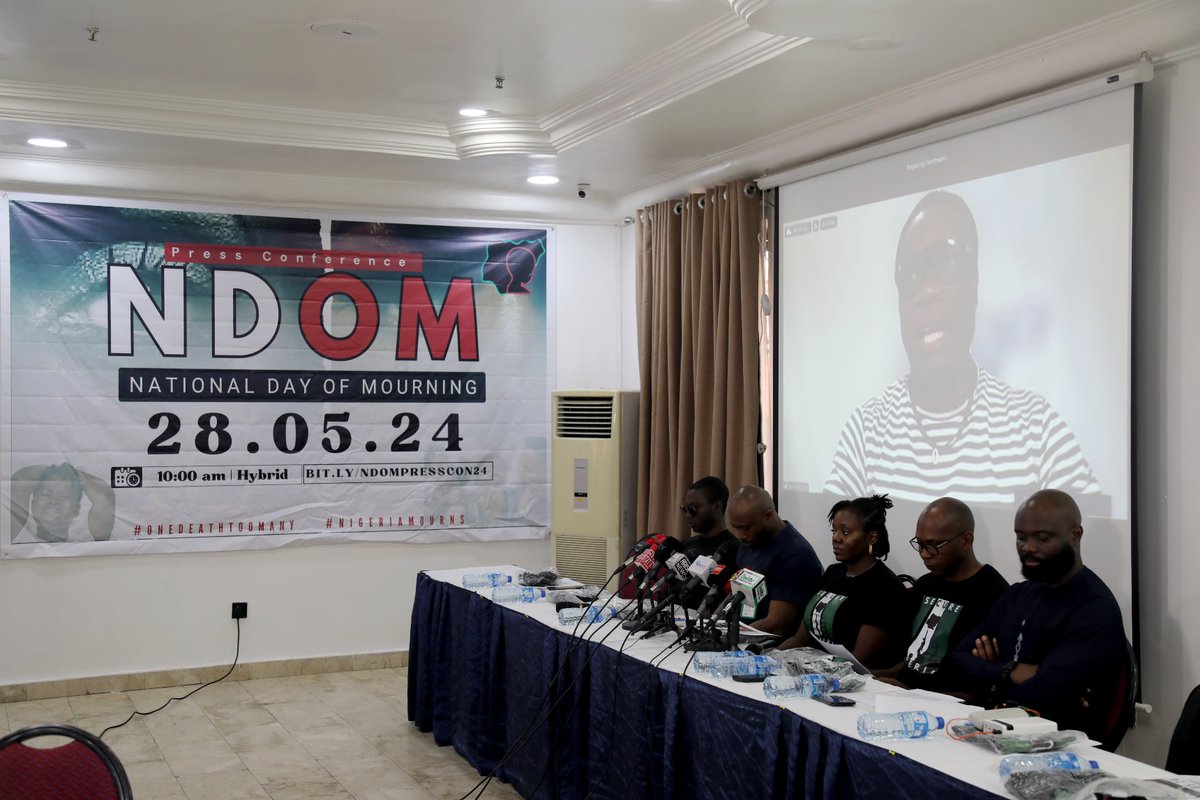 Globalrightsng's tweet photo. "I sincerely wish we were meeting in better circumstances as Nigerians. I wish we were meeting to celebrate and not meeting to mourn"

- @Ken_Henshaw
Chair, Steering Committee of @NigeriaMourns  and the Executive Director, @wtpnigeria

#OneDeathTooMany #SecureNigeria #NigeriaBleeds #EndInsecurity #NotJustNumbers #NigeriaMourns #NDOM2024