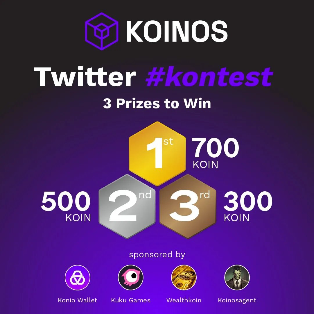 specialkoinos's tweet image. 🚀 Launching a #Koinos contest to energise our #Kommunity! Get creative &amp;amp; Tweet about @koinosnetwork to win a share of 1500 $KOIN! 🏆 

Let's spotlight our most inventive members...Ready to win big? #crypto #blockchain #kontest 🌟

Check full details here: medium.com/@theSpecialK/s…