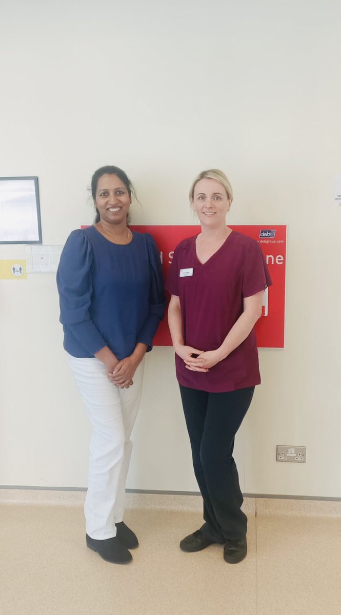 Huge welcome to Anu IP&C Nurse from @RoyalDonnybrook spent the day with our IP&C CNS #collaborativeworking #networking #TogetherisBetter @GwenRegan1