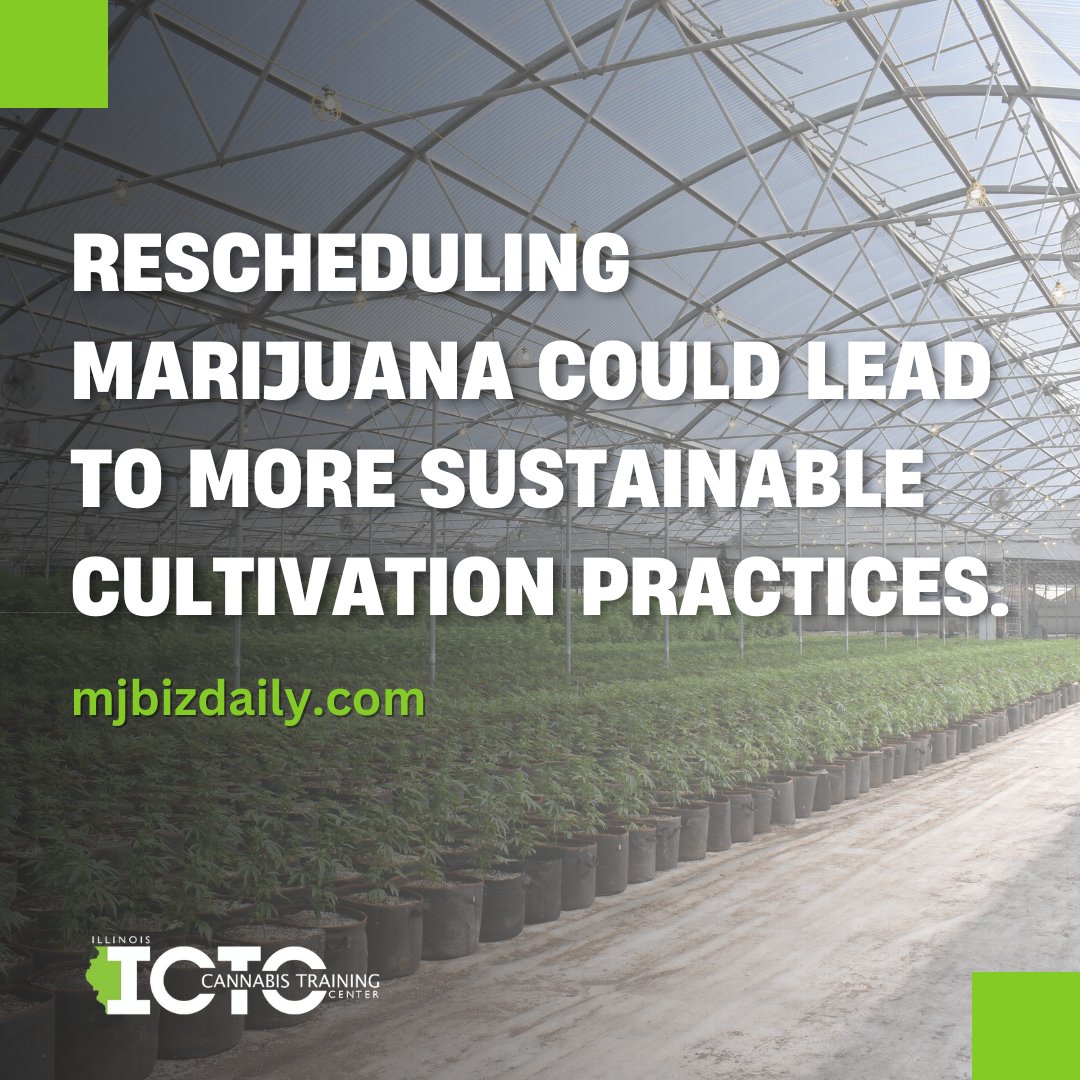 IctcInc's tweet photo. Rescheduling #cannabis could lead to greener #cultivation by opening access to federal clean energy programs, IRS tax credits, and efficient grow equipment. This shift could dramatically cut indoor grows' environmental footprint. Dive in at MJBizDaily. 🌱 #Sustainability https://t.co/InyK2Xszve