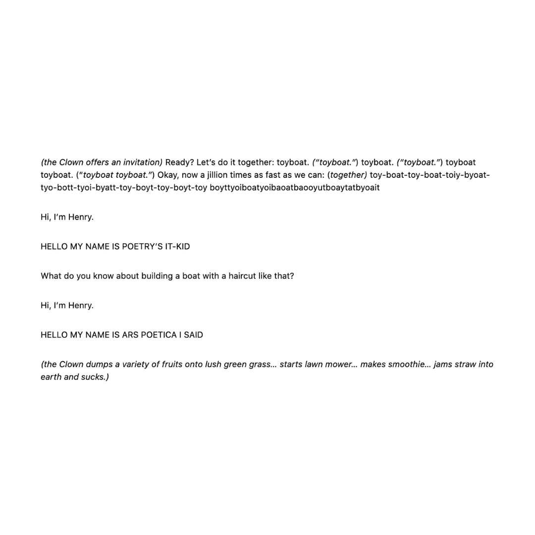 some more excerpts from sweat: poetry