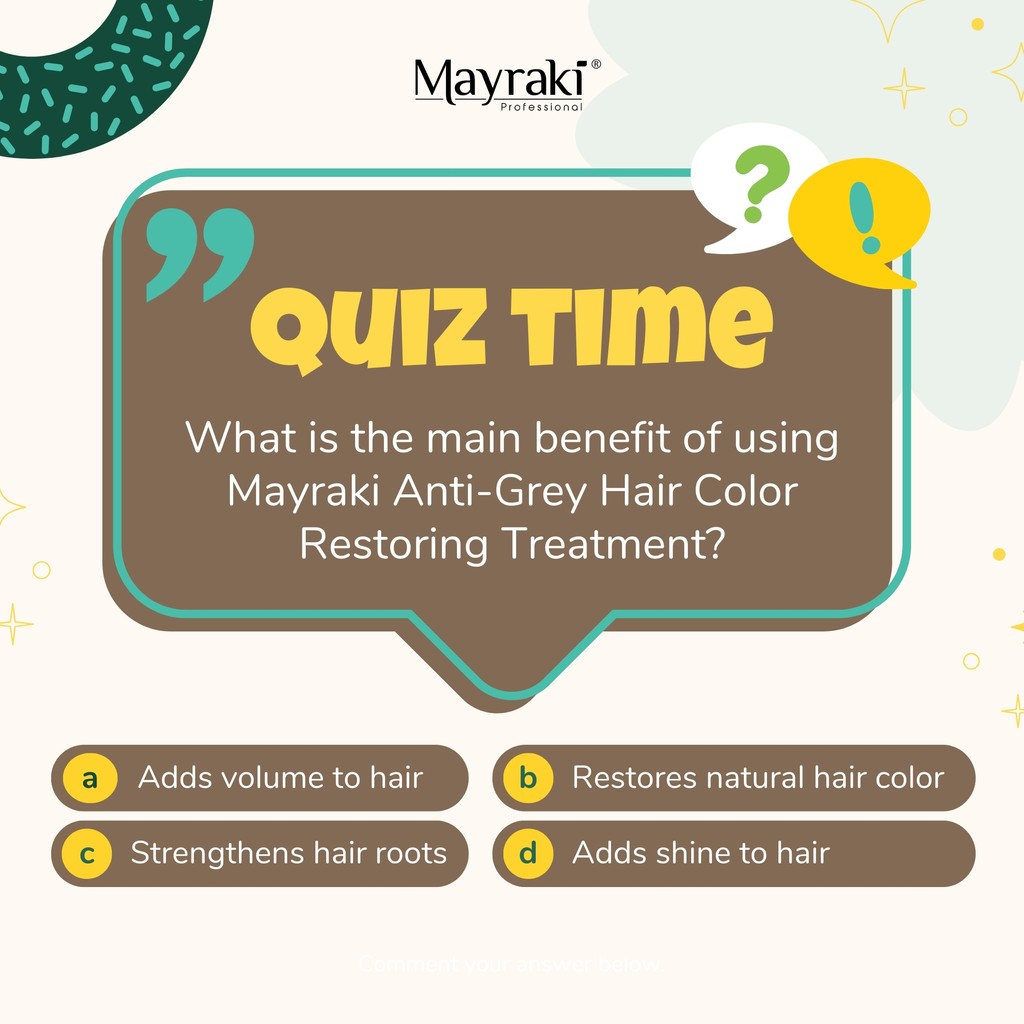 Take our Mayraki Anti-Grey Quiz and discover the SECRET WEAPON  for your silver strands! ✨

1️⃣ Like this post
2️⃣ Comment the LETTER of your answer down below

Head to the link in bio.

#greyhairs #hairofinstagram #hairoftheweek #poweredbyplants #grayhairtransition #greyhair r