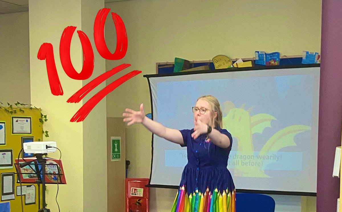 Dr_Panto's tweet photo. What a great show.  F(able) at the library in Stone - fierce fairytales where disabled characters are the heroes.  Performed and written by Helena Ascough.  🌟🌟🌟🌟🌟 Well done all @StaffsLibraries https://t.co/SwfL22SilV