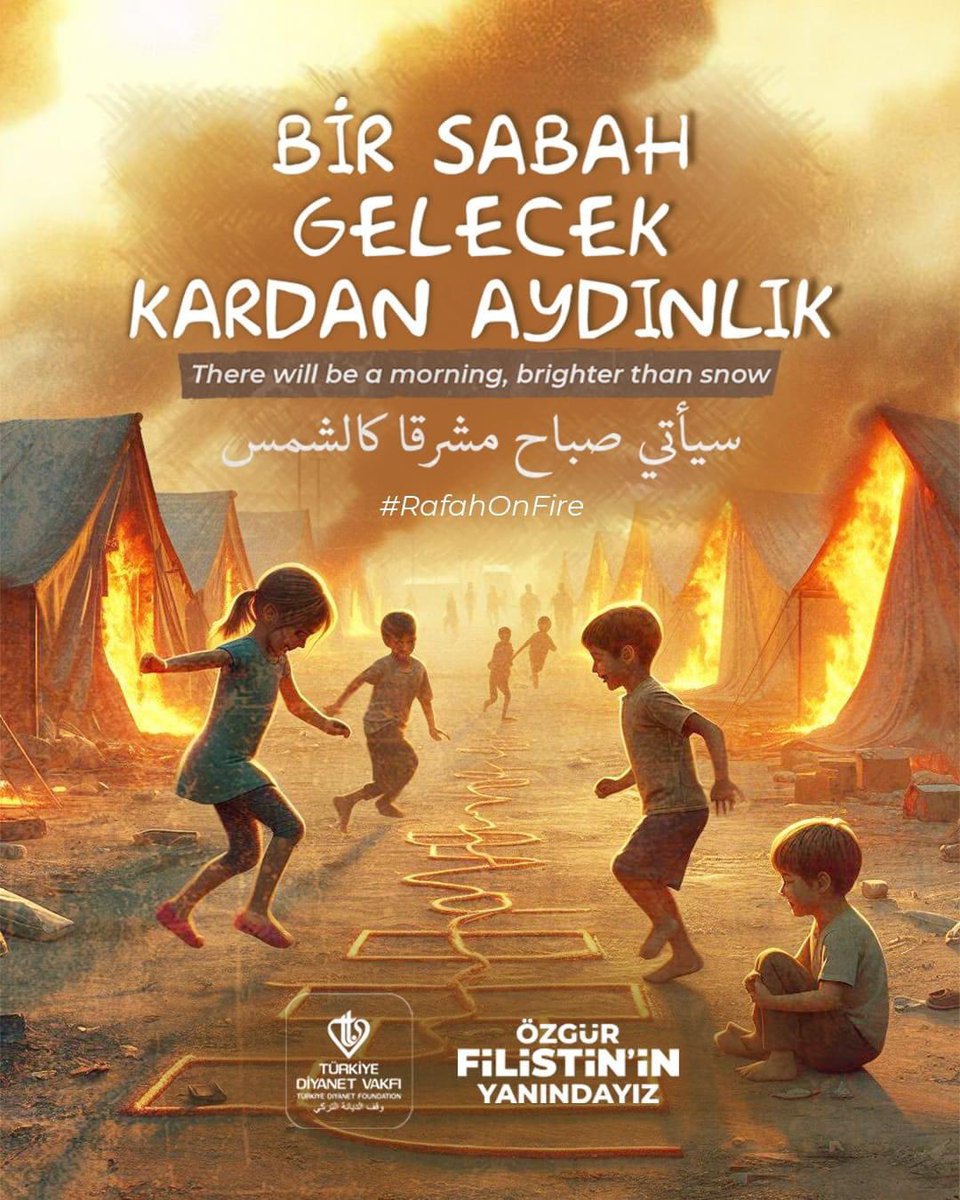 Bir sabah gelecek kardan aydınlık...

#RefahOnFire
#ÖzgürFilistininYanındayız