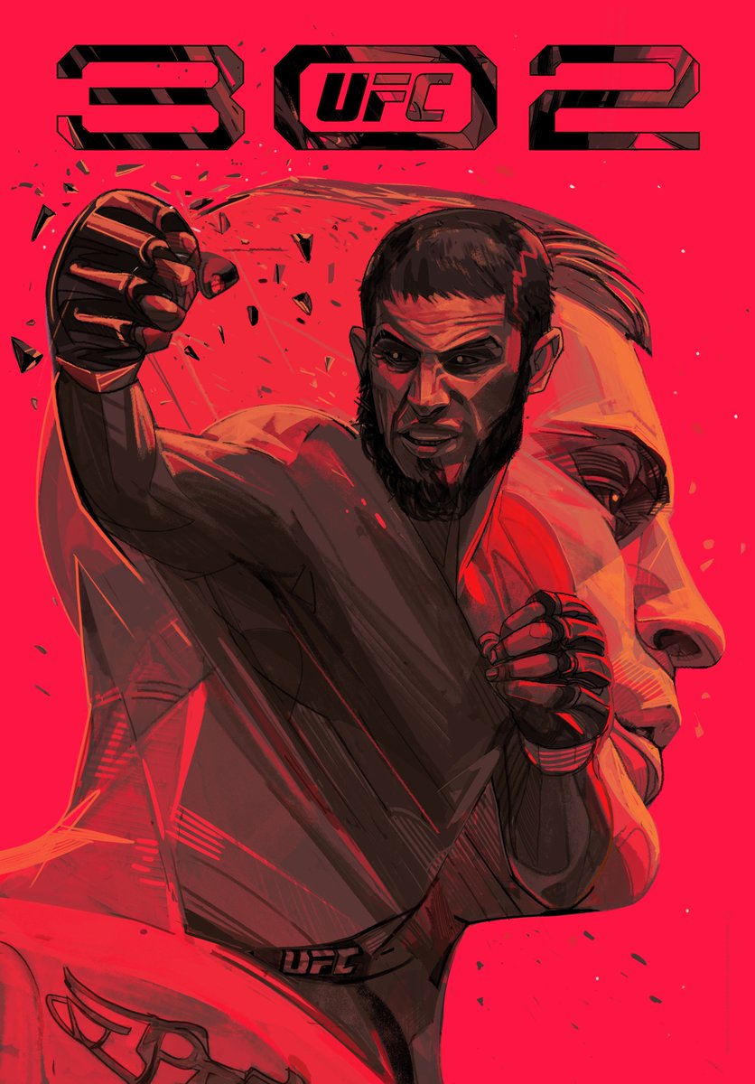 Fight week in Newark is underway!

The #UFC302 artist series is here🔥

🎨: @OliverBarrett | @UFCStore