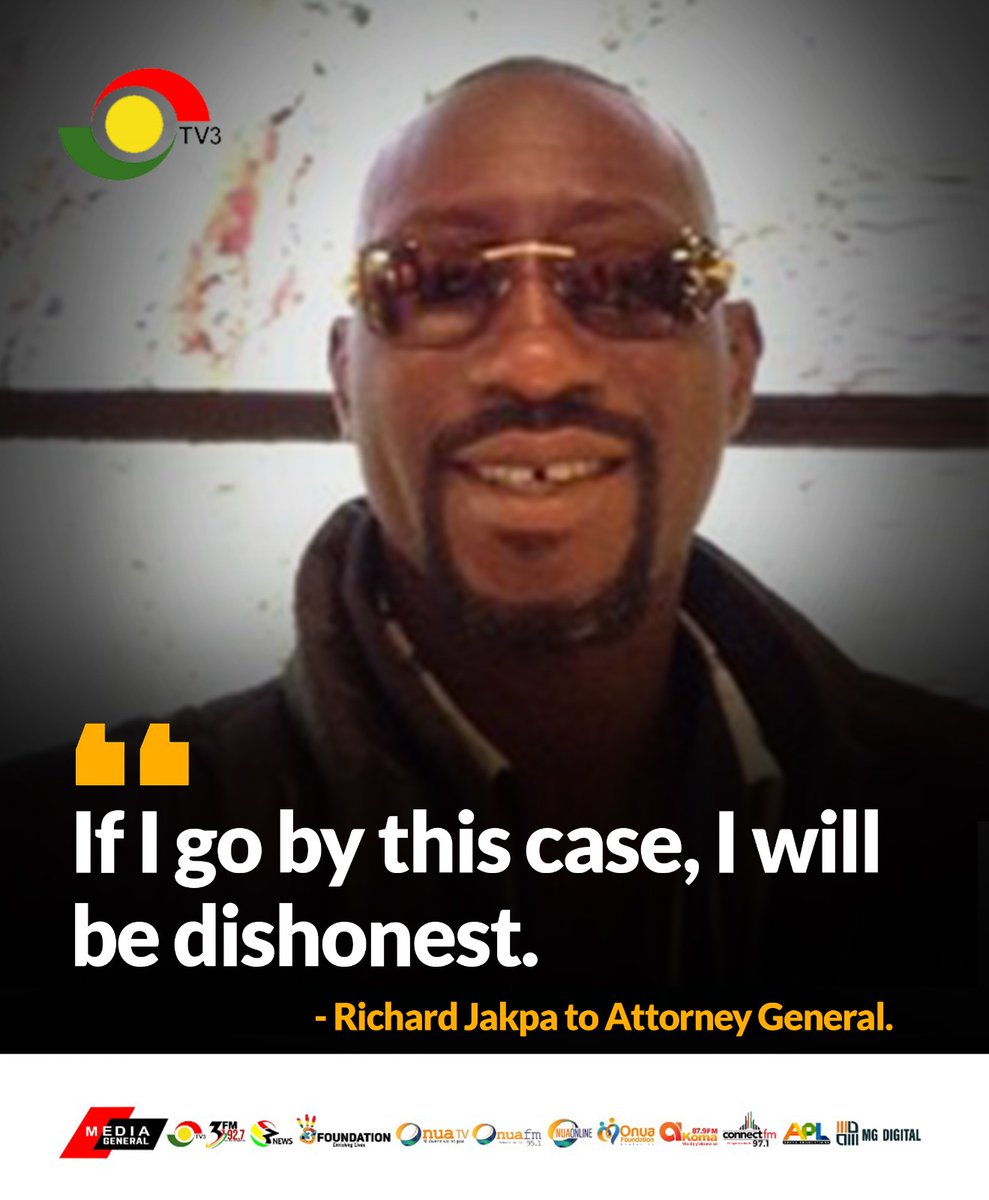 'If I go by this case, I will be dishonest.' - Richard Jakpa to Attorney General 

#OnuaNews #OnuaFM