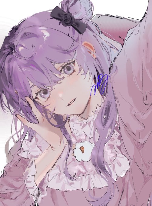 「flower purple hair」 illustration images(Latest)