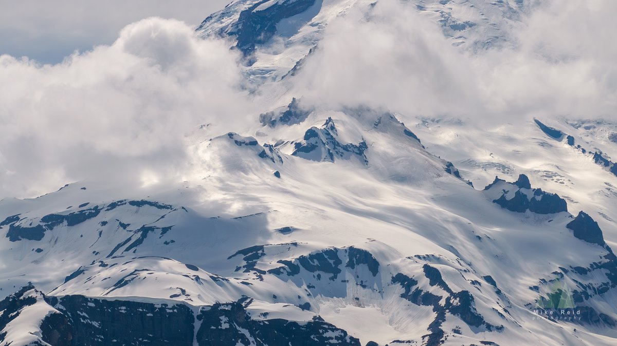 Mount Rainier light and shadows yesterday #pnw