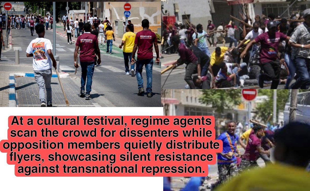 Are the Israeli government silent until all the youth are exterminated?  Don't send these supporters of the PFDJ regime to their government they support and don't expel them.  In the past, an opponent of the regime was killed by the supporters.  Once again, these peace-loving