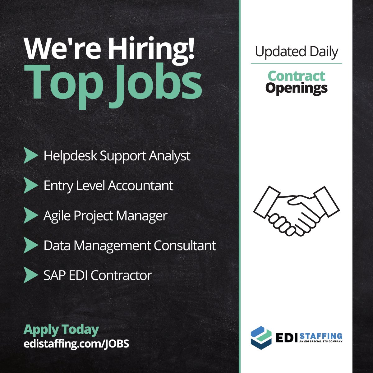 EDI_Staffing's tweet image. Happy Tuesday – Check out our latest contract opportunities!

Learn more &amp;amp; apply: hubs.li/Q02yDR_V0
#ContractWork #TopJobsTuesday