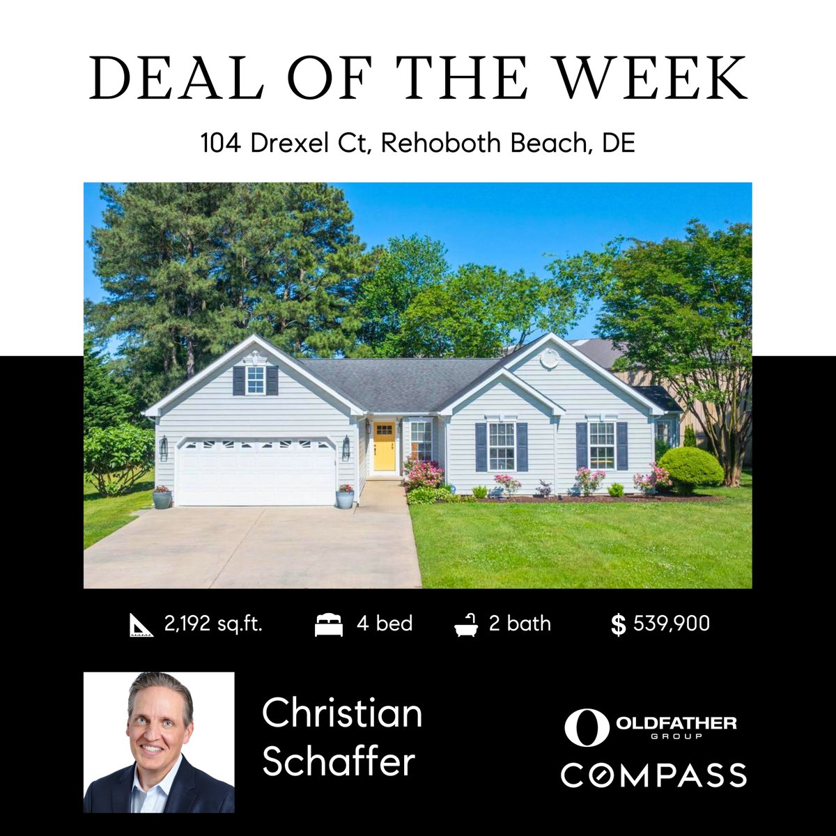 ✨ Deal of the Week Alert! ✨

This one won't last long! Contact Christian TODAY to schedule your private showing! 🔗 bit.ly/104-drexel-ct
​
#realtorlife #homesold #dreamhome #realestate #coastal #delaware #maryland #oldfather #compass
