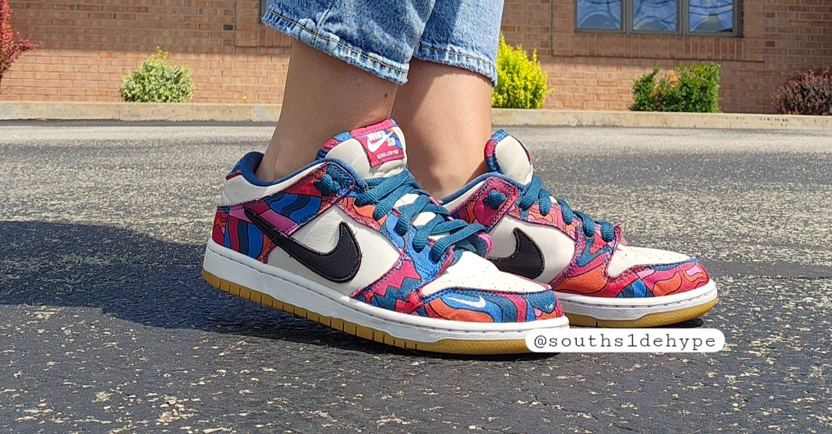 Nike Dunk Low Parra = Pure Art 🎨 What's your sneaker masterpiece today? #souths1dehype #kotd #wearyoursneakers #yoursneakersaredope #art