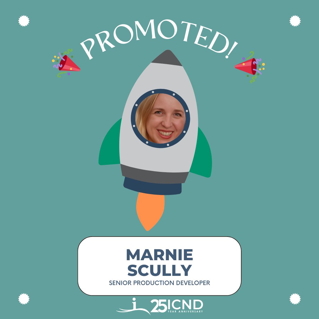 InterCoastal's tweet image. Join us in congratulating our newest Senior Production Developer, Marnie! 🎉

Marnie's deep knowledge of Axis code and ColdFusion guides her to creative solutions that our clients regularly love. Congratulations, Marnie! 👏🚀

#PromoteWithin #TeamICND