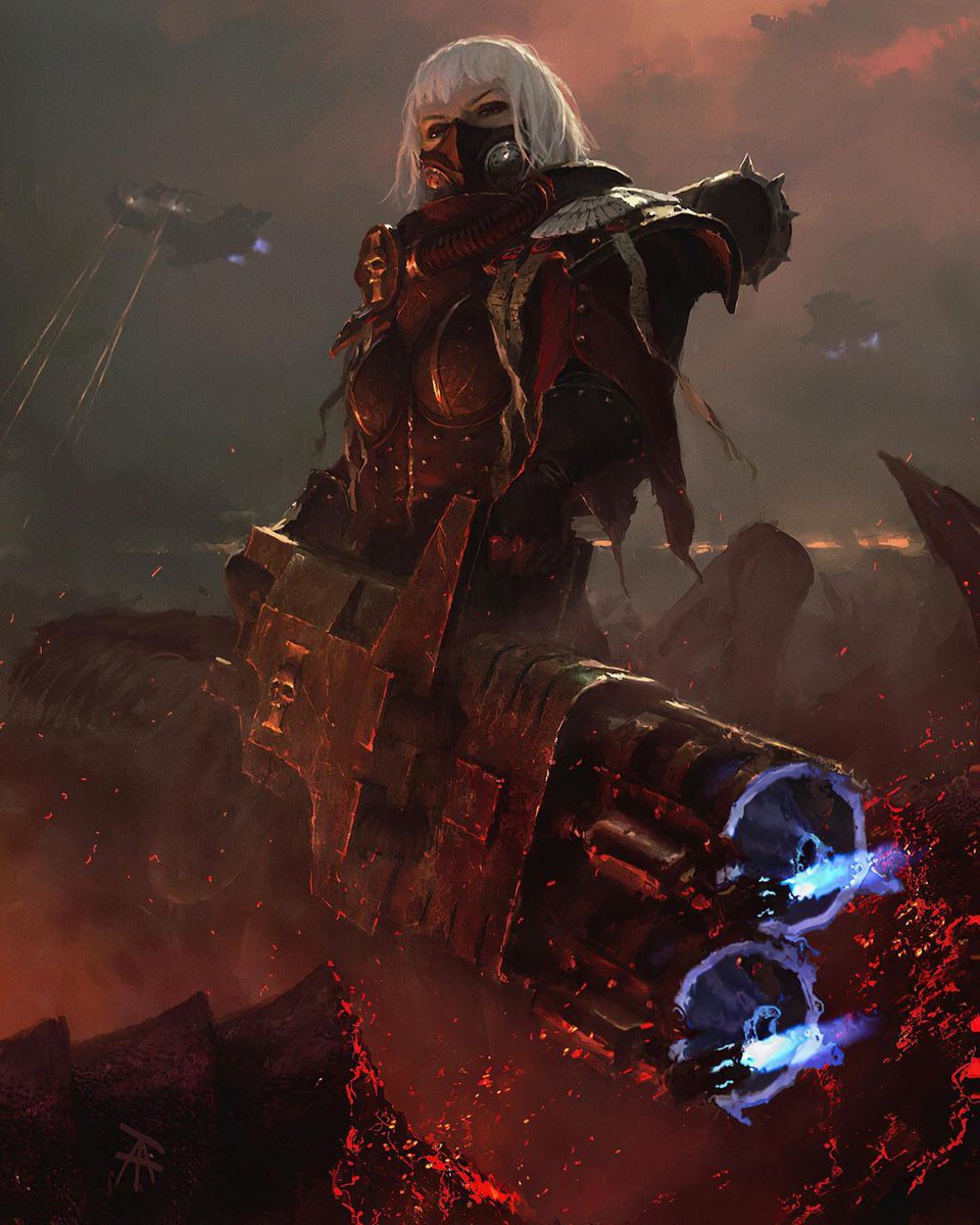 WH40kbestof's tweet photo. Adeptus Sororitas by Ted Arfken https://t.co/SwWMHNLxHt