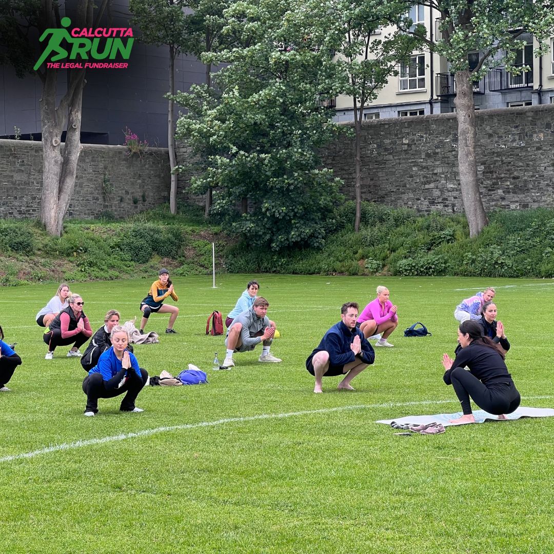 CalcuttaRun's tweet image. Thank you to our yoga teacher Mary Duffy for a gentle warm-up session before the main Calcutta Run event on Saturday &amp;amp; to Adam Dehaty who did the mental cool-down post run. A big shout out to the Law Society Psychological Services for their support.

#RunForACause #CalcuttaRun24