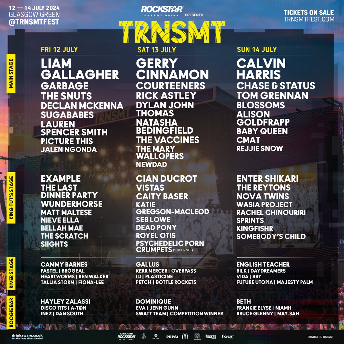 We are buzzing to announce the latest additions to the Rockstar Energy presents TRNSMT lineup!🔥 Limited tickets remaining ~ trnsmt.co/tickets