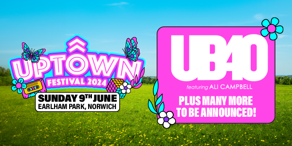 TicketmasterUK's tweet photo. All four Uptown Festival line ups have now been announced. 🥳 

☀️Join Madness, UB40 featuring Ali Campbell, Martin Kemp, Maxi Priest, The Zutons, Lightning Seeds &amp; many more across the summer.  

⚡Kicking off in Norwich 9 June

Secure your spot now >> https://t.co/H4ZJsoBmNR https://t.co/1ciwP26K3r
