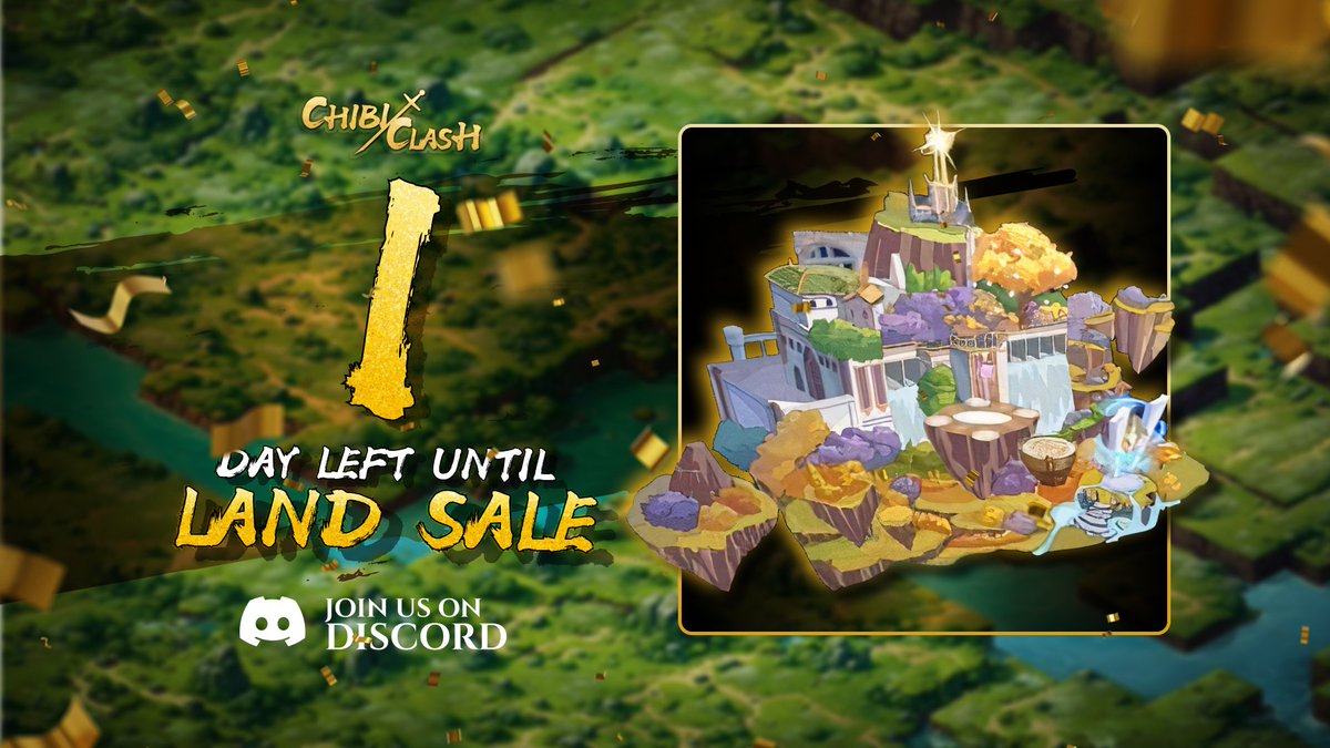 Are you ready for the Kingdoms Land Sale!? 👑

May 29 @ 13:00 UTC on <a href="/XterioGames/">Xterio</a> 
🔵 GTD WL Mint - Opens
🔵 Public Raffle - Deposit Opens

✅ Check your wallet ➡️ link below👇