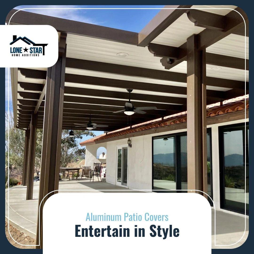LSHomeAdditions's tweet image. Aluminum patio covers are a popular choice due to their durability, low maintenance requirements, and resistance to rust and corrosion. #PatioFacts #AluminumCovers
