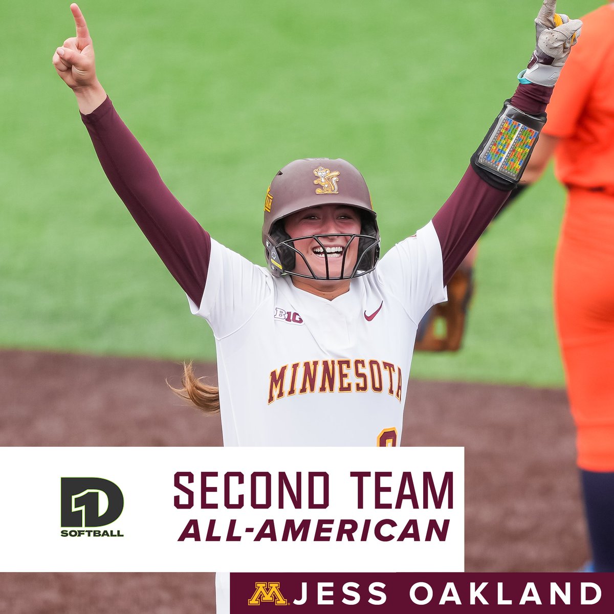 Minnesota Softball (@gophersoftball) on Twitter photo She just keeps 𝙍𝘼𝙆𝙄𝙉𝙂 in the awards!
<a href="/jessoakland9/">jess oakland</a> has been named a <a href="/D1Softball/">D1Softball</a> 𝐒𝐞𝐜𝐨𝐧𝐝 𝐓𝐞𝐚𝐦 𝐀𝐥𝐥-𝐀𝐦𝐞𝐫𝐢𝐜𝐚𝐧!
#SkiUMah | #Gophers〽️ She just keeps 𝙍𝘼𝙆𝙄𝙉𝙂 in the awards!
<a href="/jessoakland9/">jess oakland</a> has been named a <a href="/D1Softball/">D1Softball</a> 𝐒𝐞𝐜𝐨𝐧𝐝 𝐓𝐞𝐚𝐦 𝐀𝐥𝐥-𝐀𝐦𝐞𝐫𝐢𝐜𝐚𝐧!
#SkiUMah | #Gophers〽️