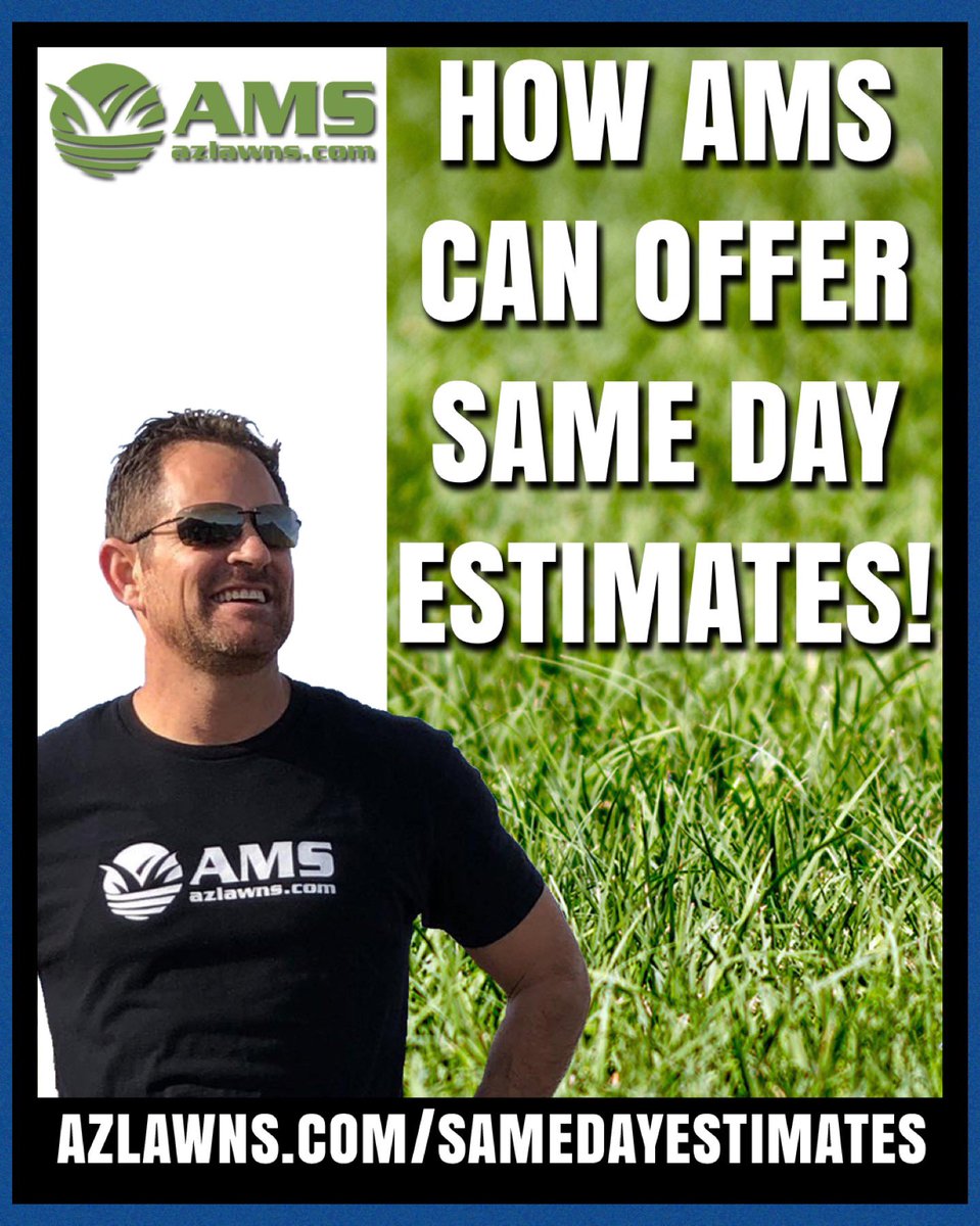Are you in a rush to get your yard cleaned up and maintained?

Here at AMS Landscaping offer same-day estimates.  We can give you a quote right over the phone or if you fill out the form on our website.  
.
azlawns.com/samedayestimat…
.
#samedayestimates
#azlawns #amslandscaping