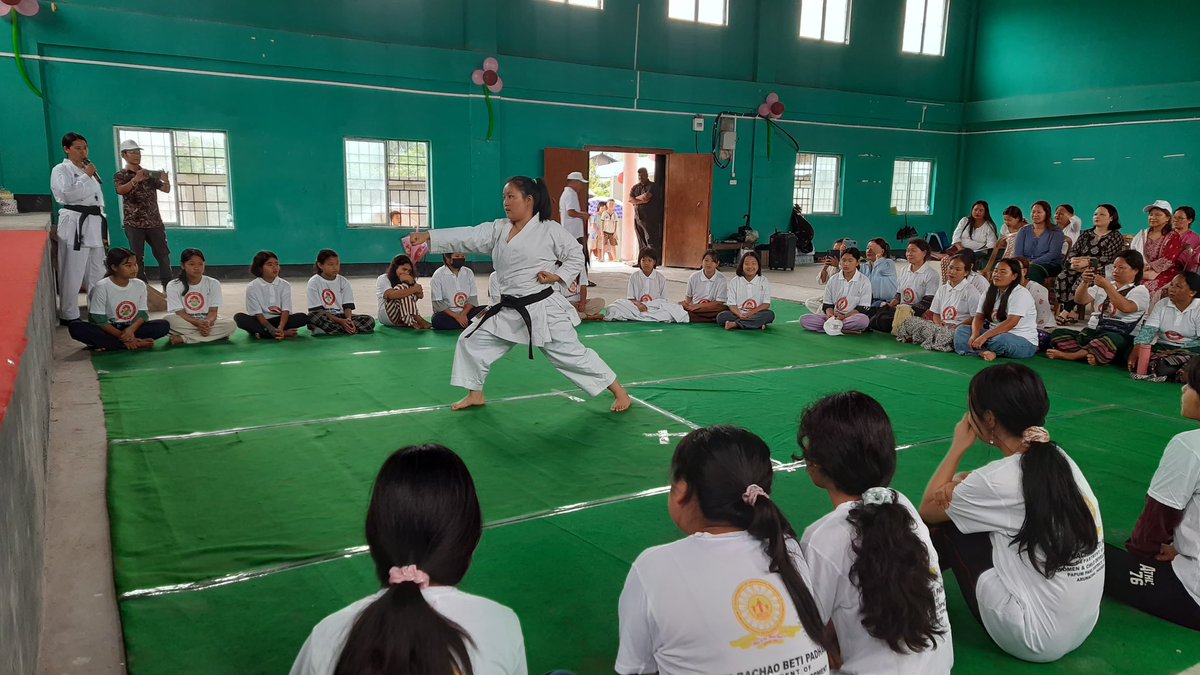 A self defence training cum awareness programme under Beti Bachao Beti Padhao was inaugurated today by DC Capital Itanagar Smti Shweta Nagarkoti Mehta IAS at Community Hall Chimpu in the presence of a host of officers and others.