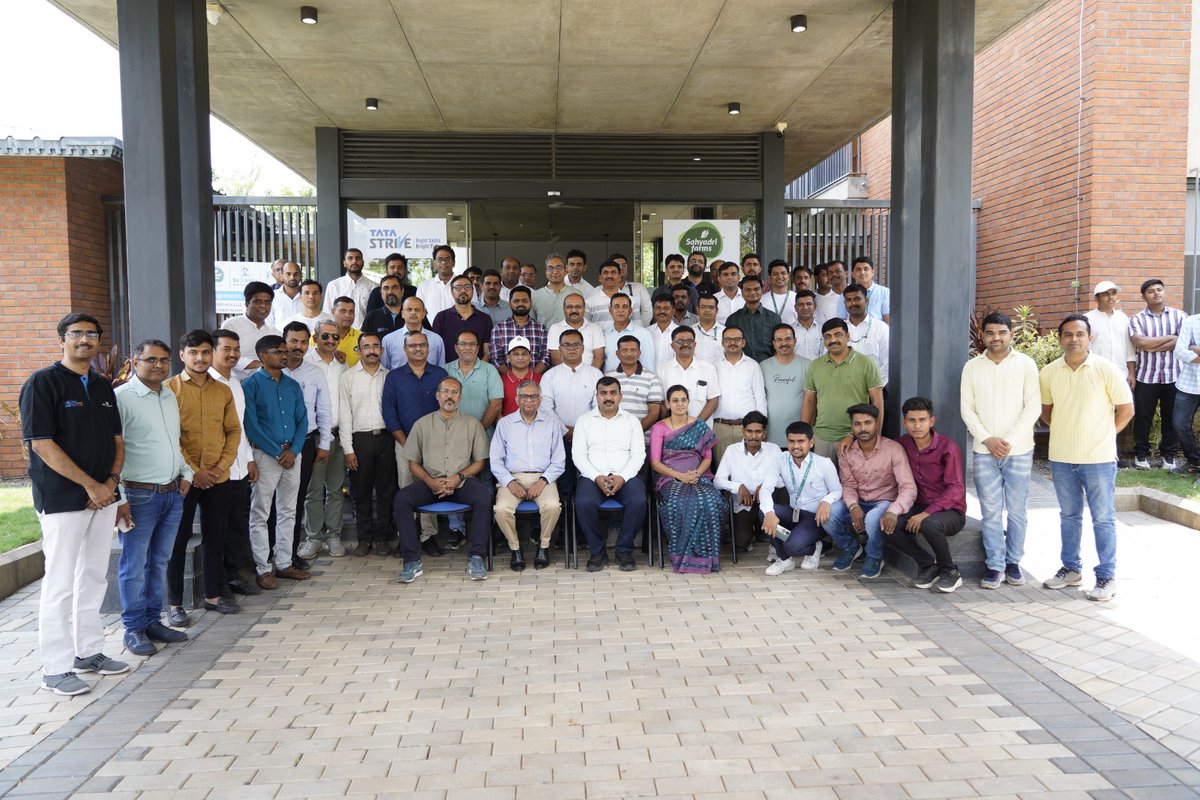 "Gratitude, Mr. <a href="/NCHANDRASEKARAN/">N. Chandrasekaran</a> , <a href="/TataCompanies/">Tata Group</a> Group Chairman, for gracing #SahyadriFarms. 
It was an honour to share our journey, aspiring to replicate a 'Milk cooperative story in Horticulture.'

<a href="/DigitalImpactSq/">Digital Impact Square</a> <a href="/TataSTRIVE/">Tata STRIVE</a> <a href="/tatastrategic/">Tata Strategic</a> <a href="/VilasShindeSF/">Vilas Vishnu Shinde</a>
