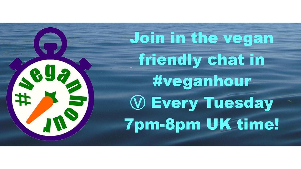 📝2 hours to go before this week's #VeganHour right here on Twitter! 👋Join in the #vegan friendly chat. 🌱Remember to add the #VeganHour hashtag to your tweets! 🕖Join in the #vegan friendly chat every Tuesday 7pm - 8pm BST. #AnimalRights #VeganRecipes #VeganForTheAnimals