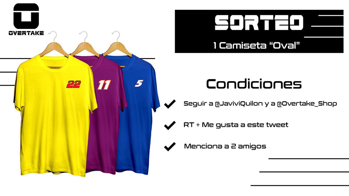 Hoy vuelve Bump &amp; Fun después de una semana de parón por el All-Star, y vuelve con sorteo de la mano de los chicos de @Overtake_Shop 

Para participar:

- Seguirme a mí y a @Overtake_Shop 
- RT y Me gusta
- Menciona a 2 amigos

Décimos el ganador el 22 de junio 📝