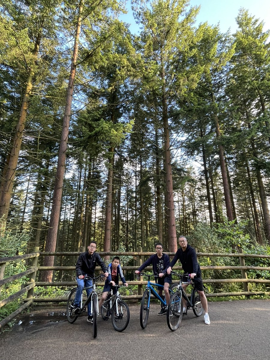 Cycling with my boys amongst Coastal Redwoods 🚴🏻‍♂️