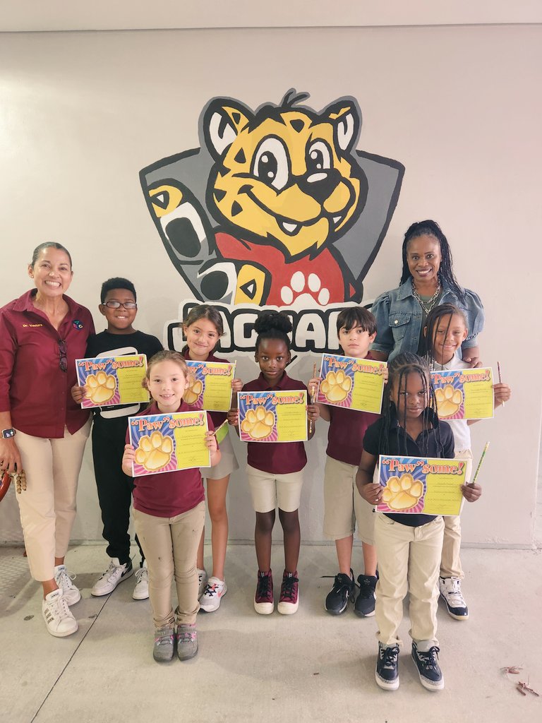 Another Great Day to be a Moton Jaguar! Our Jaguars of the Month gathered today to be recognized for the value of INTEGRITY. #valuesmatter #MDCPS #YourBestChoiceMDCPS