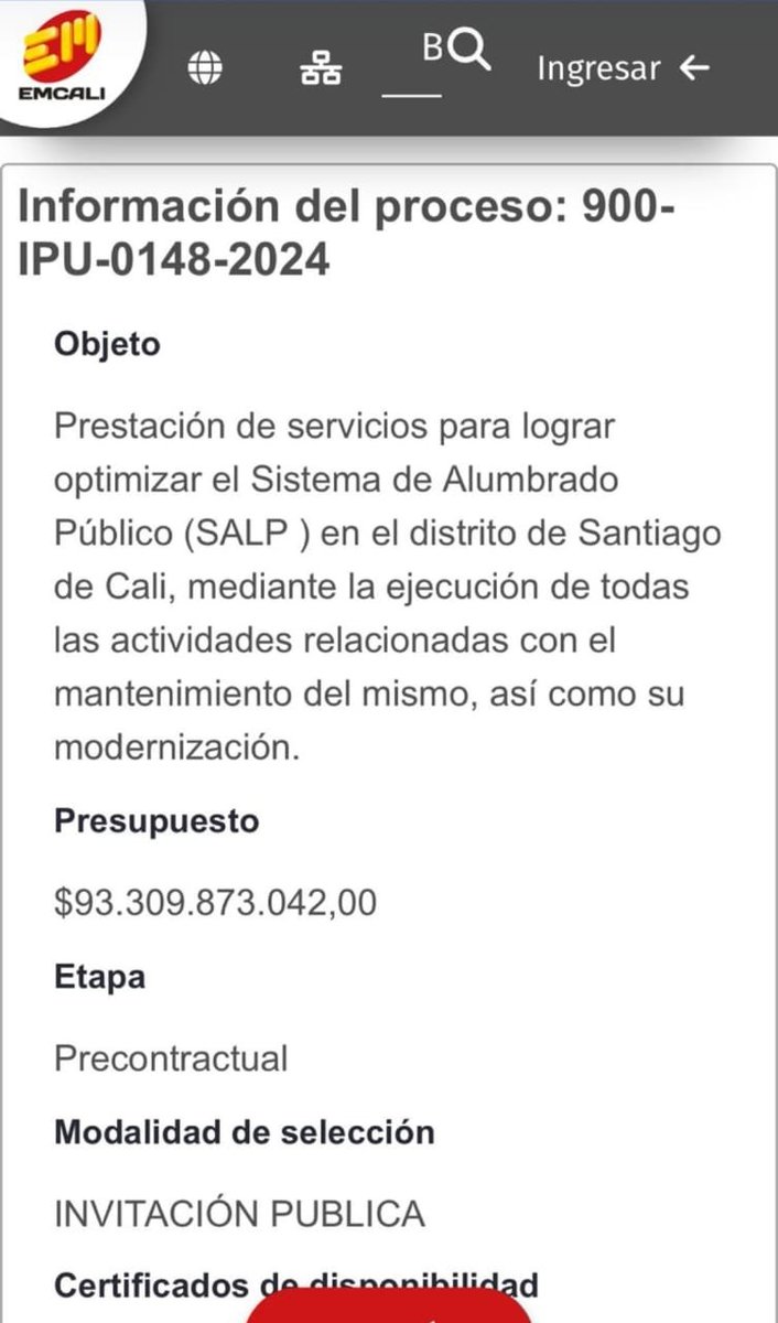 Angomezcali's tweet photo. Un proceso como este con un mes de plazo debe ser que los que se la van a ganar ya estan listos, la contraloria nacional debe ponerle mucho cuidado a este proceso que ya tieme quien se lo va a ganar.
@ADnoticias_ @Concejodecali @radiosupercali @Caracol_Cali @radiorelojcali https://t.co/KJUgnGkyQ8