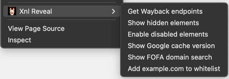 XnlReveal

A Chrome/Firefox browser extension to show alerts for reflected query params, show Wayback archive links for the current path, show hidden elements and enable disabled elements.

github.com/xnl-h4ck3r/Xnl…

#cybersecurity #pentesting #bugbounty