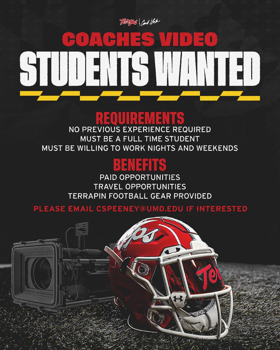 Hello Maryland students! Join our football family! #TBIA