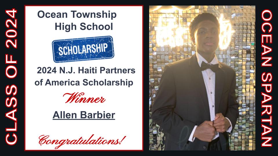 Proud to announce another recipient of the 2024 NJ Haiti Partners of America Scholarship is Allen Barbier! Congratulations to Allen! #SpartanLegacy @A_DePasquale48 @MrsDKaszuba @Nmauroedu
📷