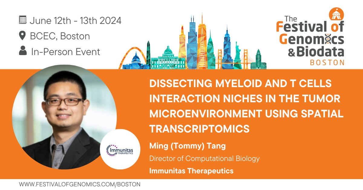What's the best way to map cellular organisation in tissue with #spatialomics? We don’t know for sure, but we’re excited to hear from Ming (Tommy) Tang (@tangming2005) at #FOGBoston about his Monkeybread Python package. Register now: hubs.la/Q02xJSCq0