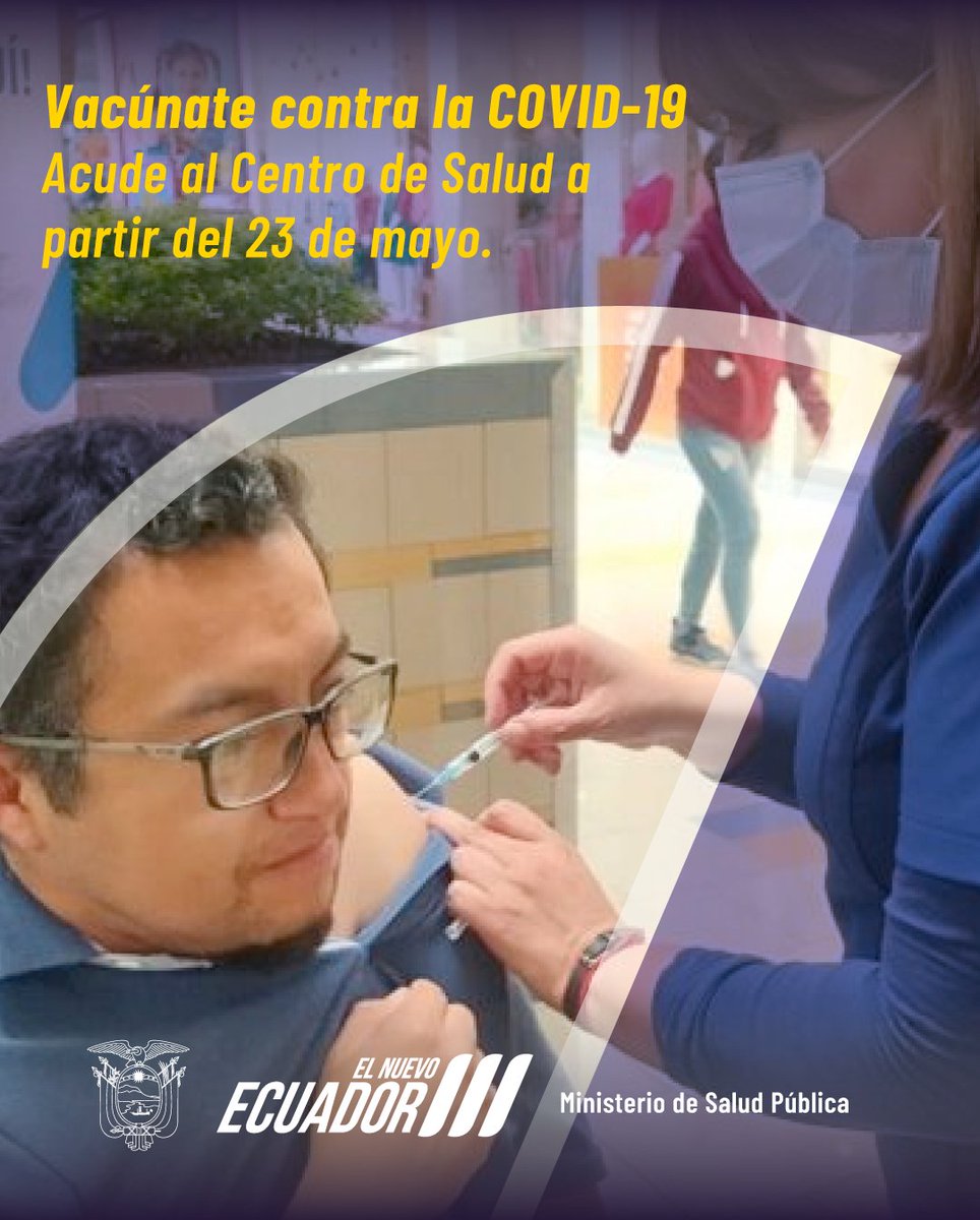 #ElNuevoEcuador | ¿Por qué es importante vacunarse contra la COVID-19?🤔Reduce las posibilidades de complicaciones graves como hospitalizaciones y muerte en grupos determinados como de alto riesgo y complicaciones por el COVID-19 prolongado. ¡Vacúnate💉 en los Centros de salud!