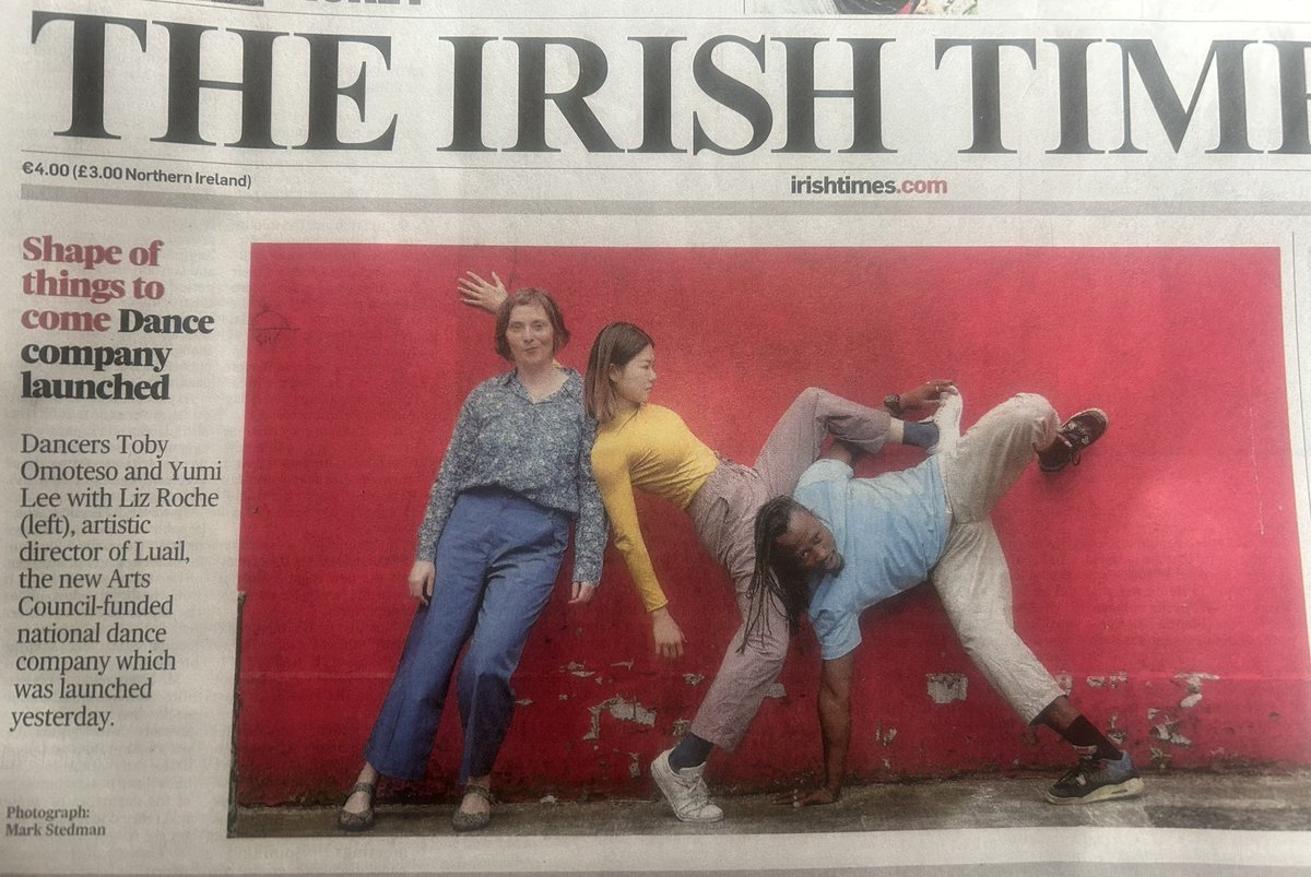 DMulrooney's tweet photo. Congrats @LizRocheCompany @MaidenVoyageNI @IWorldAcademy @artscouncil_ie @LisaMcLoughlin4 & welcome @LuailDance ! We’ve come a long way since 1948 when #ErinaBrady had to give up her dream of a Modern Dance company for Éire #dancehistory #dancefuture https://t.co/fS27JgjbtF