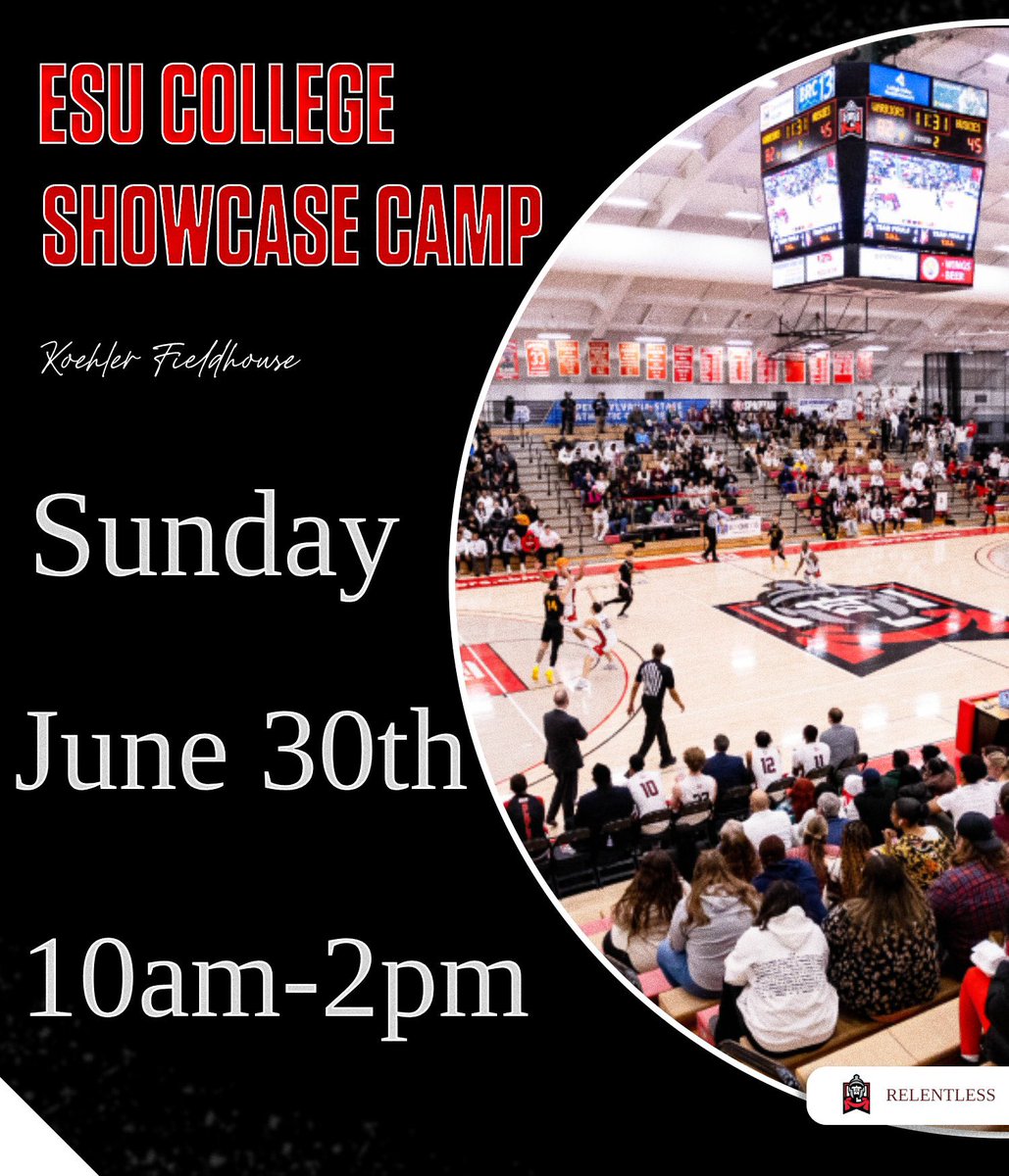 ‼️Time for our first Evaluation Camp of the Summer ‼️

Register now before it’s too late - spots are filling fast 🔥🔥🔥

📅 Sunday, June 30th
📍 Koehler Fieldhouse
⏰10am-2pm
🔗 register.ryzer.com/camp.cfm?sport…