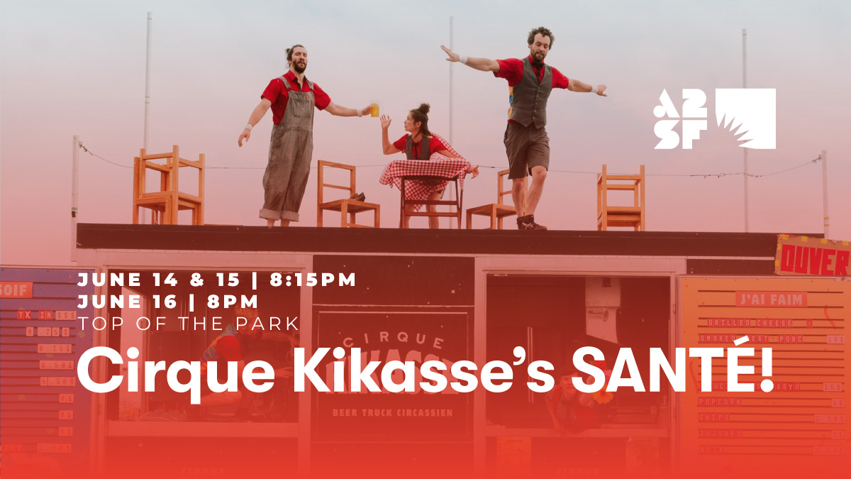 Cirque Kikasse kicks off opening weekend of @aasummerfest with SANTÉ!, a dynamic circus show featuring exhilarating acrobatics and breathtaking balances all on a food truck that will serve up treats following the show! 🎪 June 14-16 at Top of the Park. a2sf.org/events/cirque-…