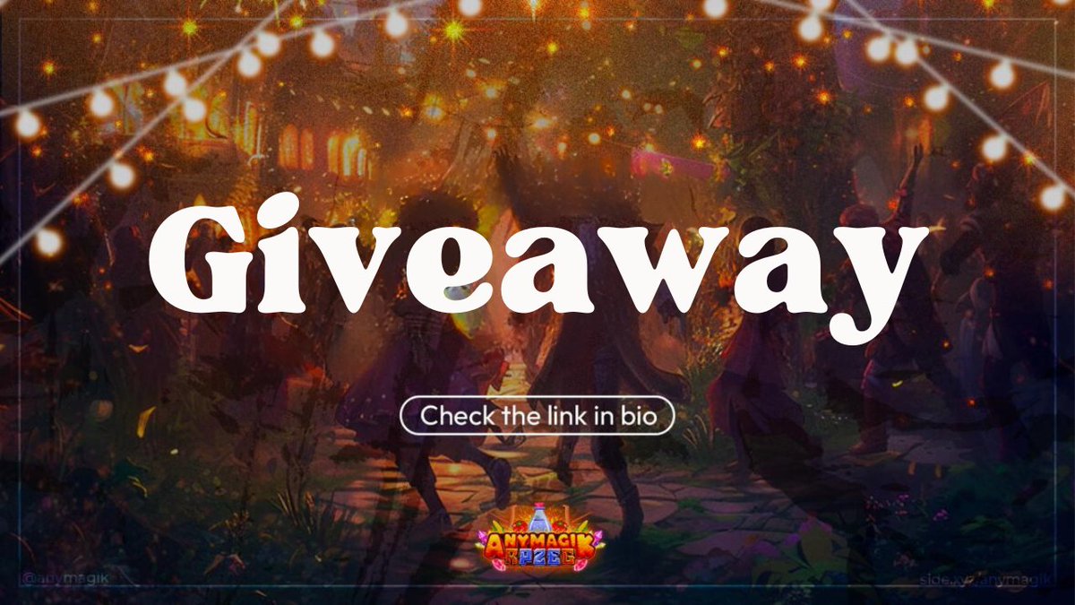 Giveaway ✨

To thank you for the daily support, we're giving away an Expert Knight Wearable Lvl. 3 worth 25 $MANA

RT this tweet and follow <a href="/anymagik/">AnyMagik 🧙</a> to participate ✅

Draw in 24 hours ⌛