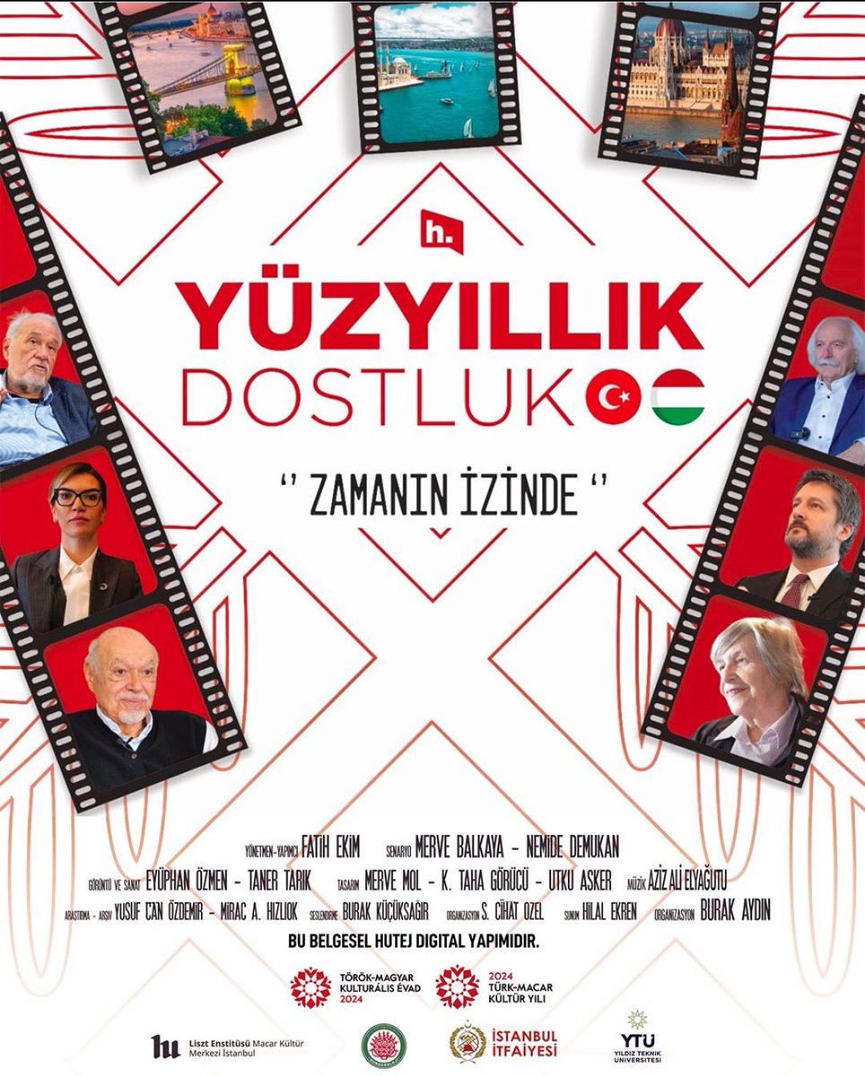 Genç belgeselcilerimizin geçmişten günümüze 🇹🇷🇭🇺 ilişkilerini ele aldıkları “Yüzyıllık Dostluk: Zamanın İzinde” projesinin Yunus Emre Enstitüsü’ndeki gösterimi 31 Mayıs 2024 Cuma saat 18.00’de.  Katılım için: docs.google.com/forms/d/e/1FAI…  
.
.
 2024. május 31-én 18:00 órakkor,