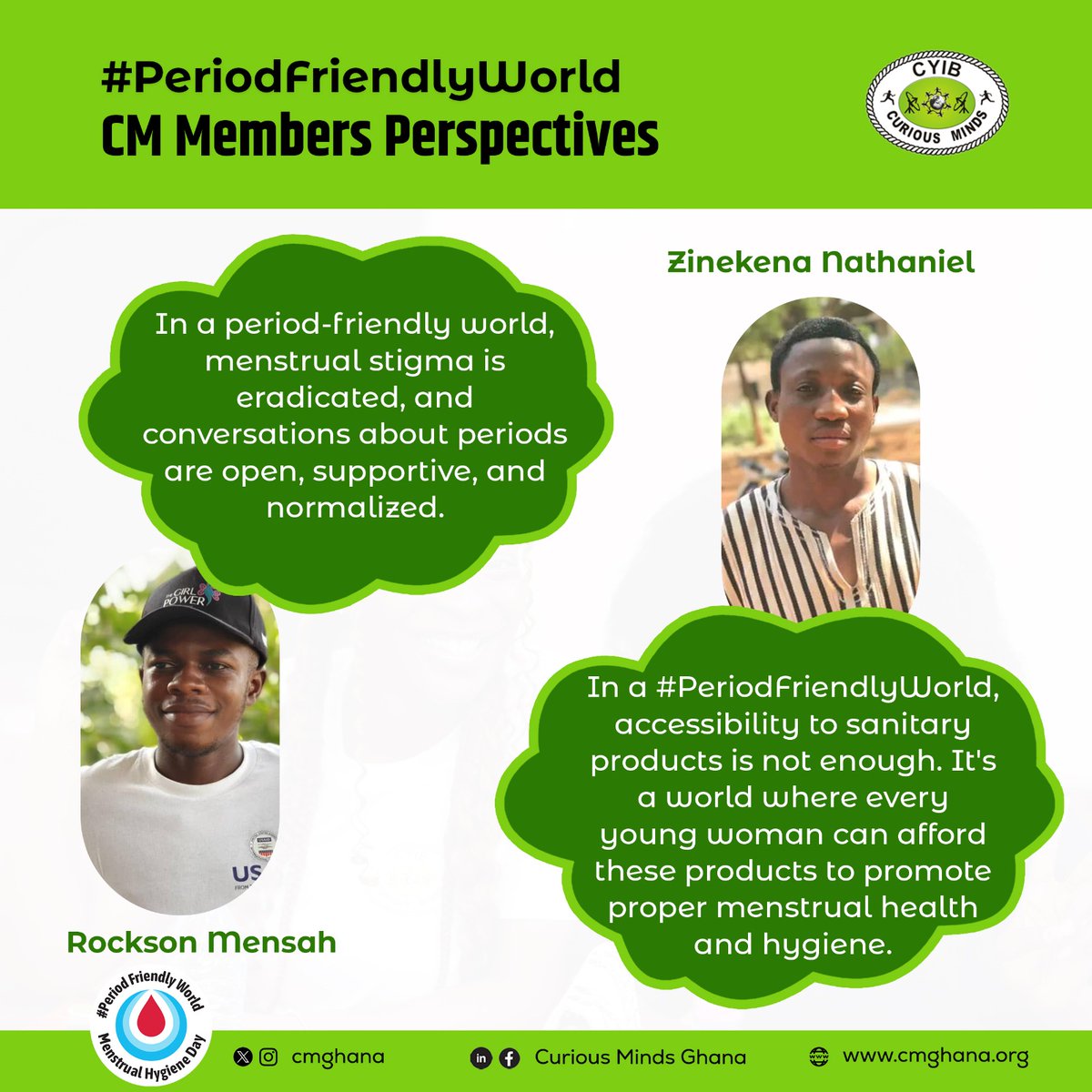 In a #PeriodFriendlyWorld, accessibility to sanitary products is not enough. It's a world where every young woman can afford these products to promote proper menstrual health and hygiene.
#MHD24 #CMGhana