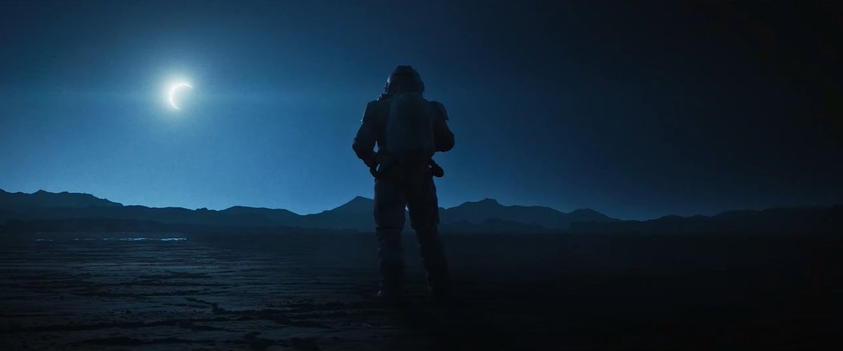 The question is: who is the astronaut in the trailer? Weirdly, it flicks when Cayde shows up.