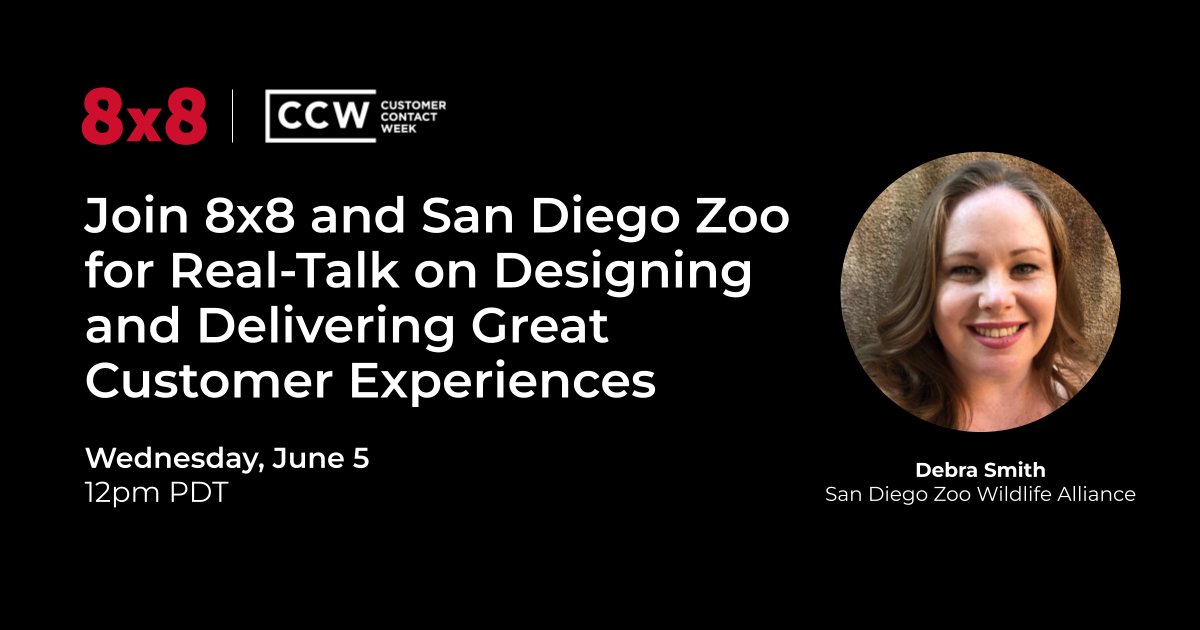 What does it take to consistently design & deliver exceptional experiences? At #CCWVegas on June 5, join our conversation with Debra Smith of @sandiegozoo on how #contactcenter teams can better anticipate & deliver on customer expectations. bit.ly/3QVKjdF #CCaaS #UCaaS