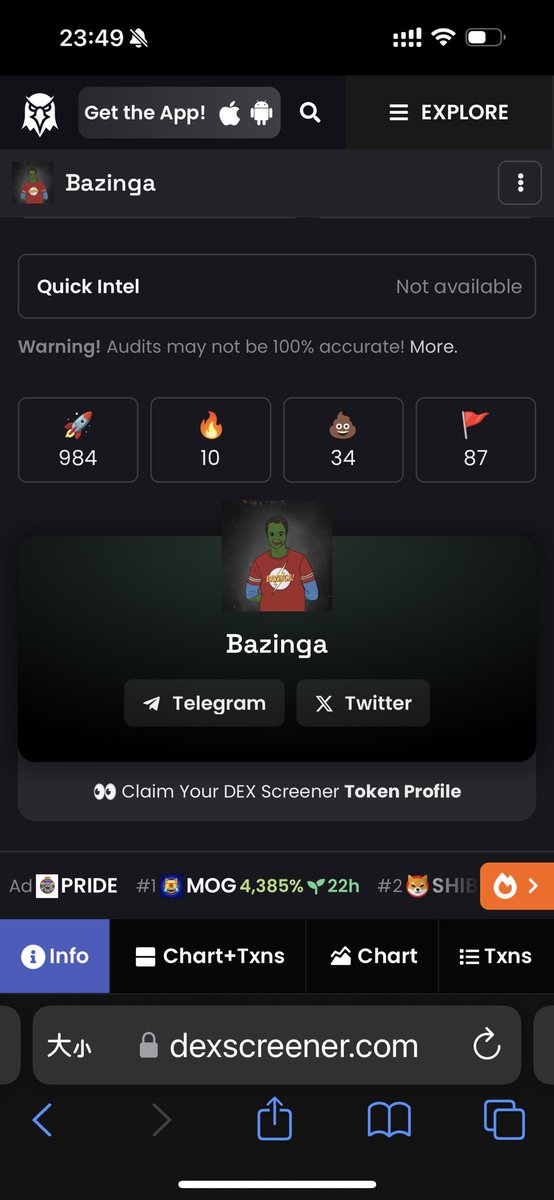 I don’t know why.

Just now, I feel something. Bazinga make me feels like pepe or something, so similar crazy culture.

Next Pepe? Who knows.

Just Bazinga dancing now follow the video, you can see it again and again ∞.