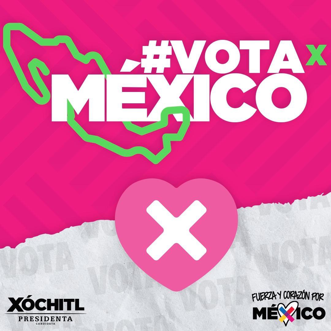 #XochitlVa! 
#XochitlGálvezPresidenta 
#MexicoMereceMás 
#MexicoSinMiedo
