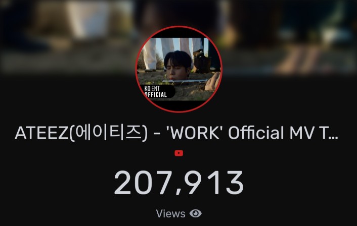 ➺ @ATEEZofficial 'Work' MV Teaser 1 has surpassed 200.000 views 🪙🎉 —🌸— #에이티즈 #エイティーズ #ATEEZ #Work #GOLDENHOUR_Part1